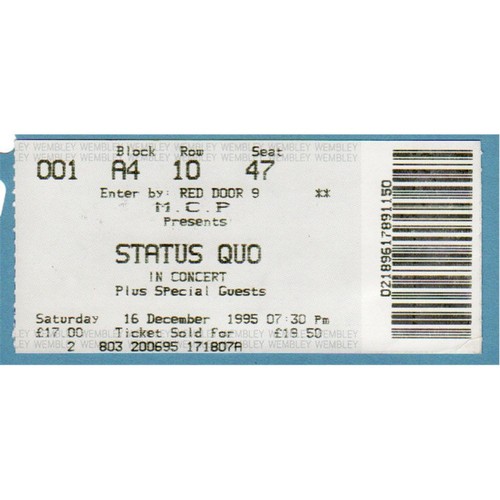 Status quo wembley stadium - quo,