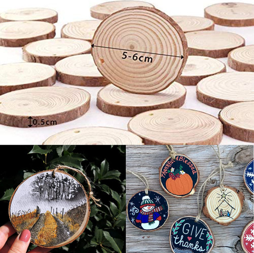 30pcs wooden slices - 60/30pcs,