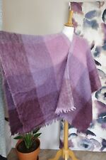 Vintage JAMES PRINGLE WEAVERS Purple Mohair & Wool cape