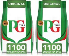 PG Tips Original Black Teabags 2 x 1100 Plant Based Biodegradable 2p (2200 Bags)