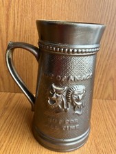 extremely rare Lord Nelson pottery bronzed effect Falstaff Tankard-perfect.