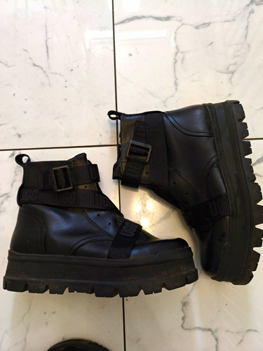 Ugg womens black leather sid - ugg,