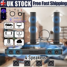 3D Surround Sound Bar Bluetooth Soundbar System Theater Speaker TV FM/TF/AUX/TWS