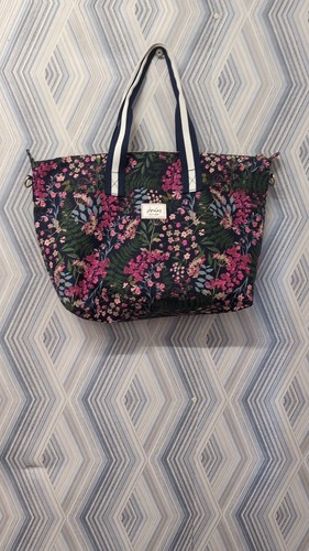 Joules blue floral bag - floral, with
