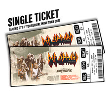 Def Leppard Mock Ticket Live 2026 Tour | Personalized Gift Reveal | Keepsake