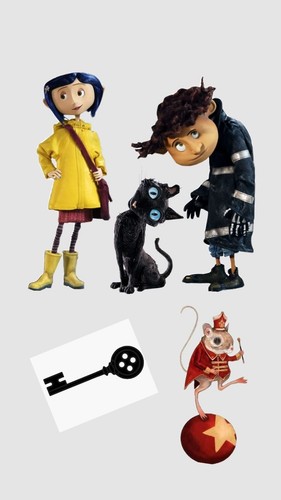 Handmade coraline themed card - handmade,