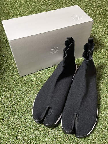 Marugo knit tabi boots black - knit,
