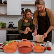 Handmade Gas Burn Clay Pot for