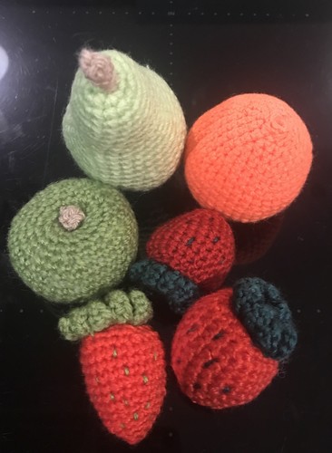 Hand knitted fruit 6 - knitted,