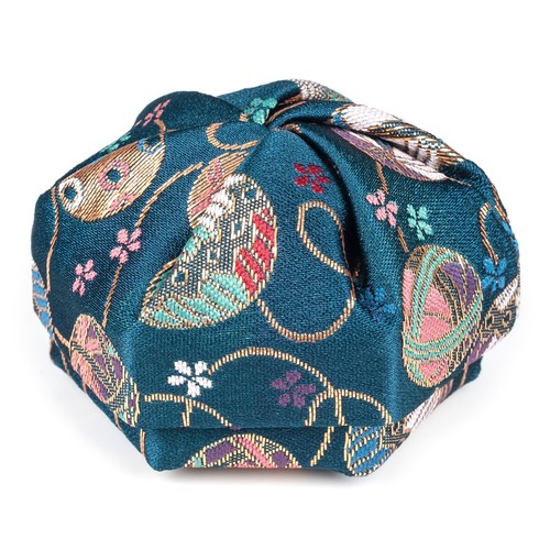 Blue floral traditional - blue,
