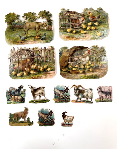 Victorian die cut - cut, scraps