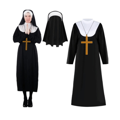 Adults nun costume - adults,