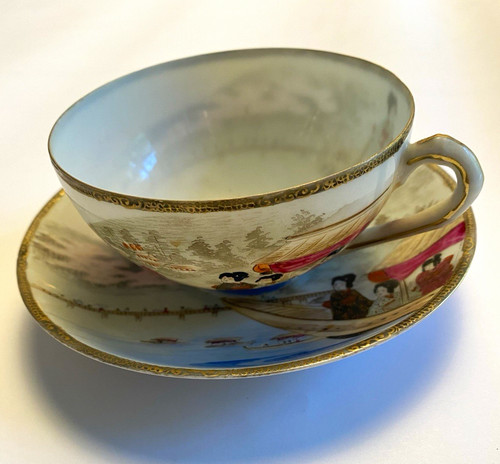 Porcelain tea cup saucer - tea,