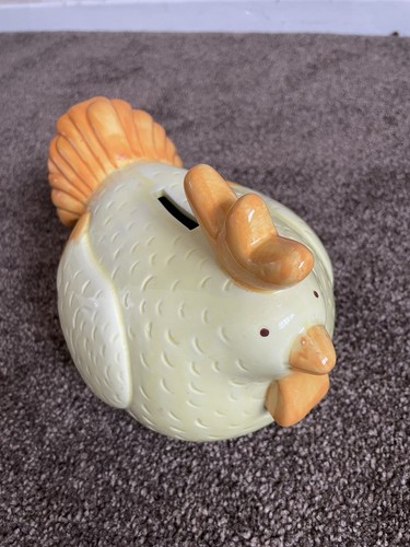 Cute pottery fat hen money - pottery,