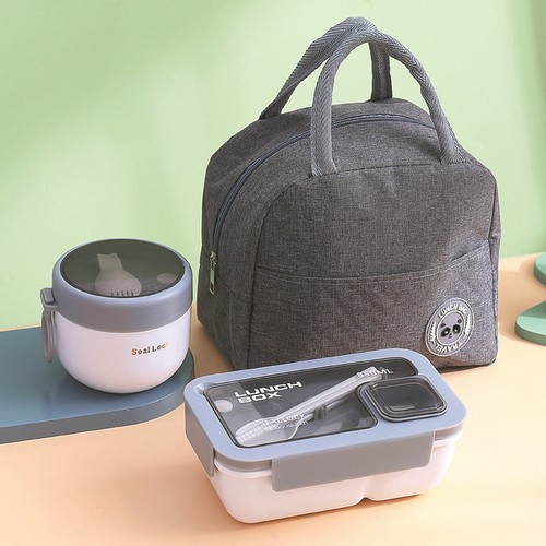 3pcs set portable lunch bag - set,