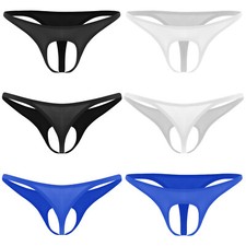 UK Men's T-back Thongs Open