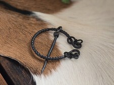 Viking Iron Cloak Pin Scarf