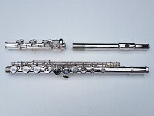 17 Open Hole Silver-Plated French Point Keys Flute with Canvas Bag Hard Case