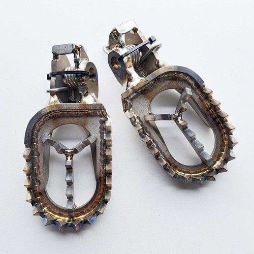 Apico titanium foot pegs ktm - titanium,