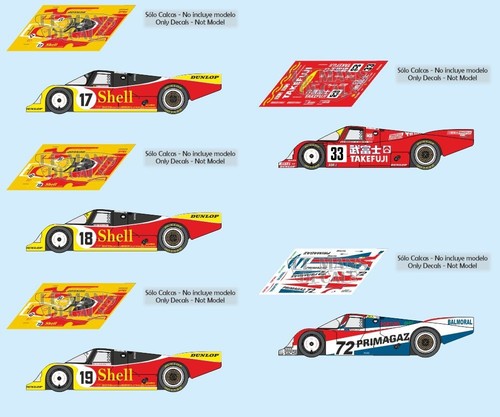 Decals porsche 962c - decals, le