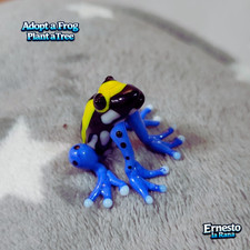 Handmade glass frog lampwork - frog,