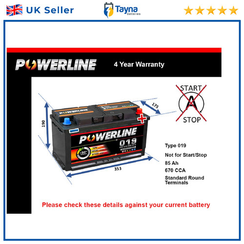 Battery fits jaguar type - s, f