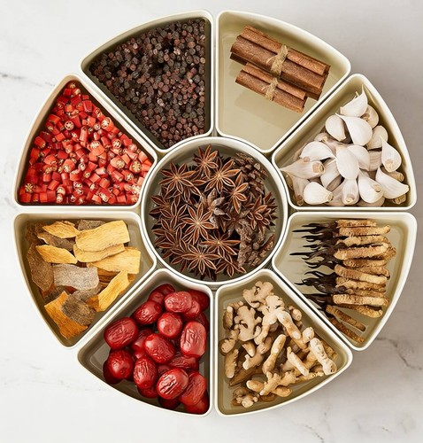 Divided serving dish with - dish,