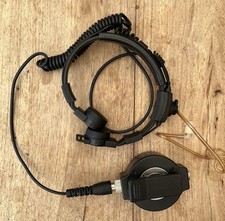 Throat Mic With Push To Talk Button, Sold As Seen