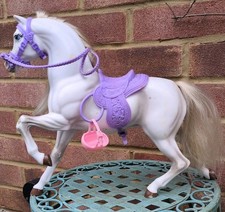 Barbie White Horse 1990's Preowned Not Pristine (well played with)