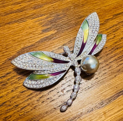 Napier dragonfly brooch faux - brooch,