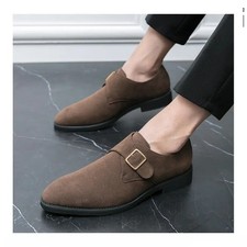 Mens buckle faux suede - mens,