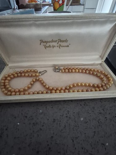 Vintage double strand pearl - double,
