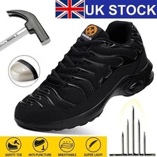 MENS WOMENS STEEL TOE CAP SAFETY WORK TRAINERS BOOT LIGHTWEIGHT WALKING SHOES