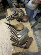 13x gutty ball era heads... inc Hoylake Driver . hickory golf 