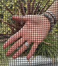 Black Heavy Plastic Fence Mesh Garden Border Netting Plant Trellis 1m wide 5x5mm