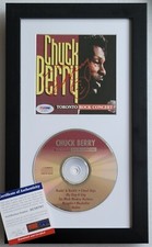 CHUCK BERRY SIGNED PSA/DNA COA ROCK ROLL MUSIC SINGER AUTOGRAPHED CD DISPLAY PSA