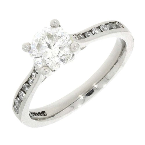 Solitaire diamond engagement - solitaire,