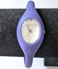 IDENTITY LONDON SPORTS WATCH - White Dial Purple Rubber Strap Quartz - Working