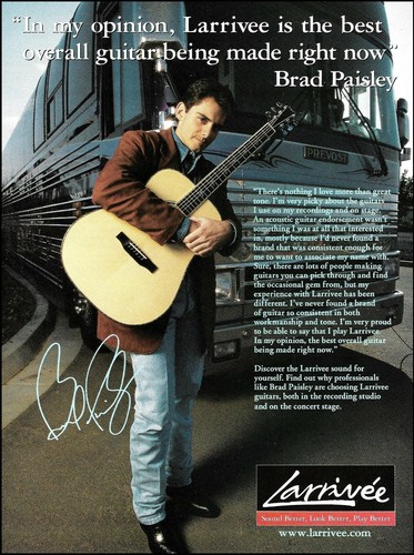 Brad paisley 2001 larrivee - 2001,