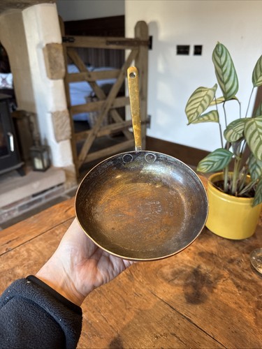 Vintage copper frying - copper, with