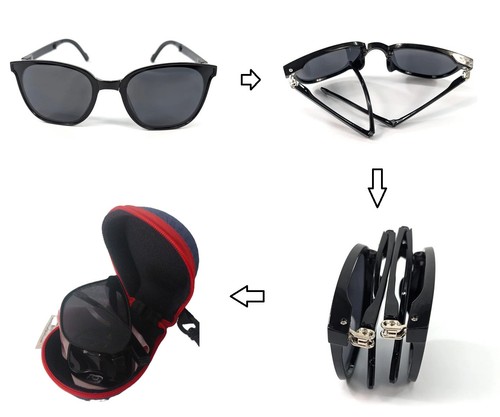 Black ginger foldable - black,