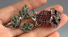 Swan signed swarovski - swan,
