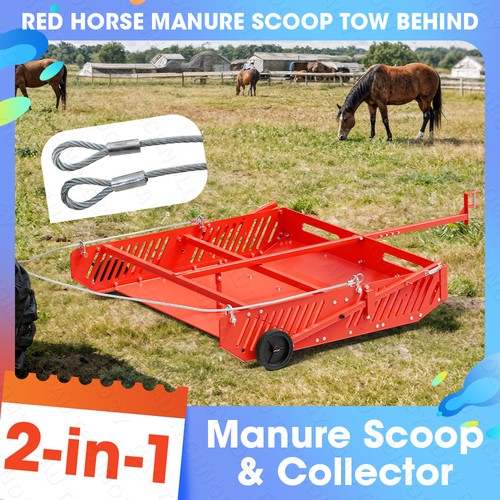 Tow behind manure - 2-in-1,