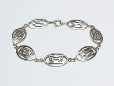 Vintage Sterling Silver Charles Rennie Mackintosh Style Bracelet Hallmarked