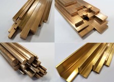 Brass round rod - brass, square