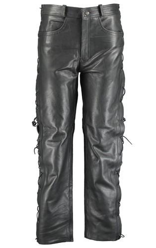 Jean style leather pants - leather,