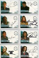 Smallville Autograph Pieceworks & Wardrobe Card Selection NM Inkworks Cryptozoic