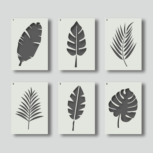 Tropical leaves reusable