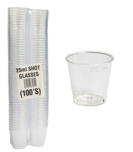 100 shot glasses 25ml - shot,