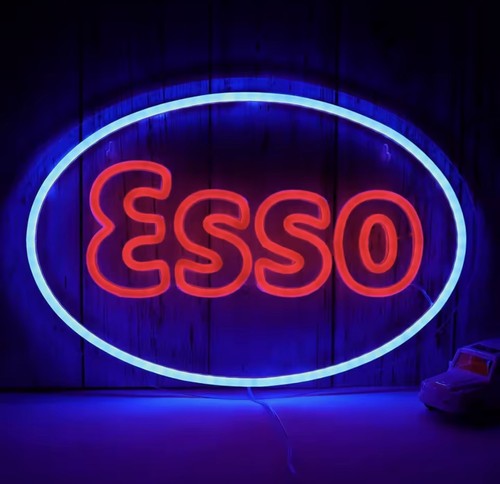 Esso oil neon sign for - oil,